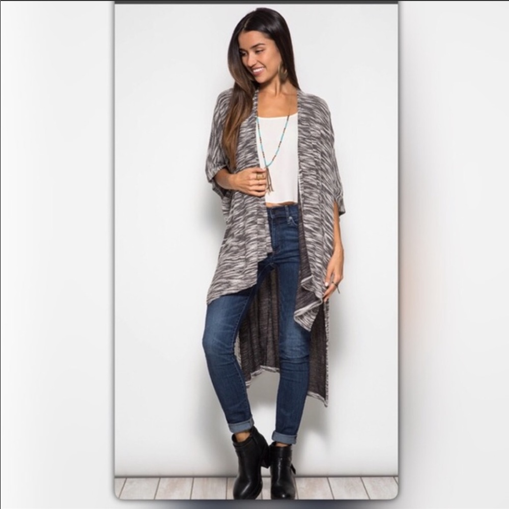 Long kimono sweater